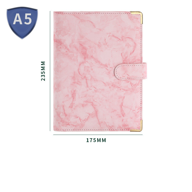 A5 marble pink