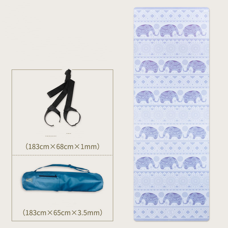 ElephantPurple-Printing rubber yoga mat 1mm-3.5mm